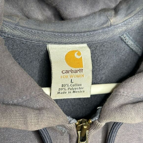 VTG 90’s Carhartt Sun faded Full Zip Jacket Size L - Picture 5 of 5